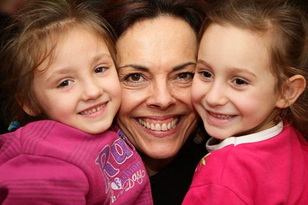 Girl taking care of her grandfather Protecting the big hearts